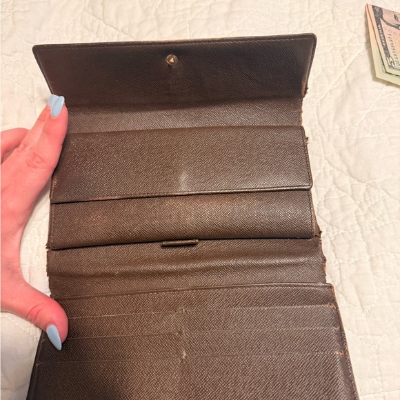 Louis Vuitton Damier Ebene Long Wallet on Chain - Picture 9 of 9